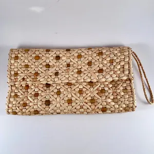 1970s Straw Woven Clutch