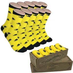 5 Pair Men Matching Fashion Dress Socks Gift Box-Groomsmen Weddings Party Socks