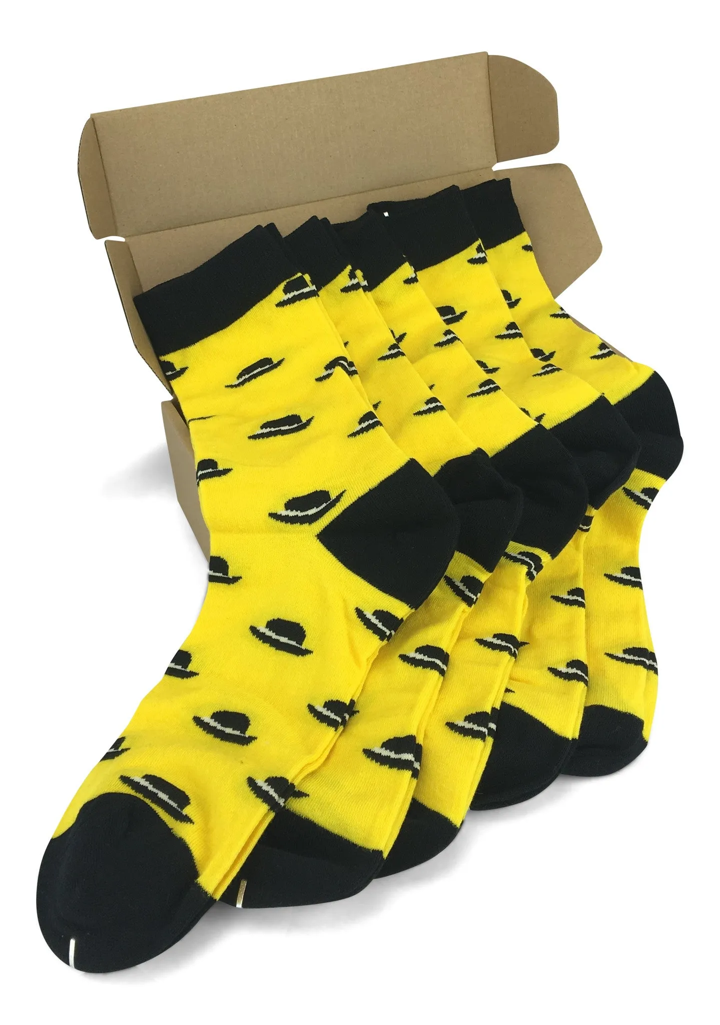 5 Pair Men Matching Fashion Dress Socks Gift Box-Groomsmen Weddings Party Socks
