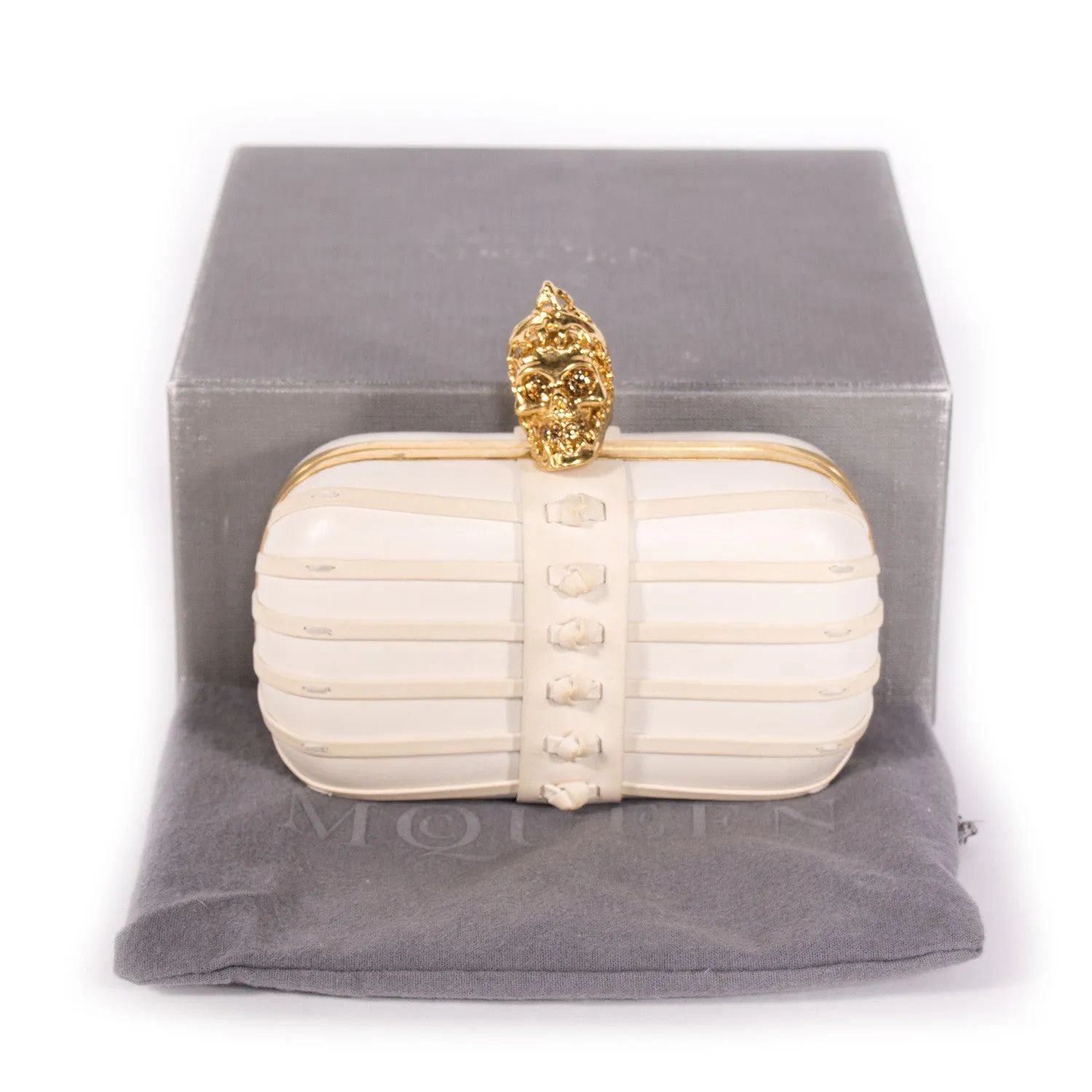 Alexander McQueen Skull Box Clutch