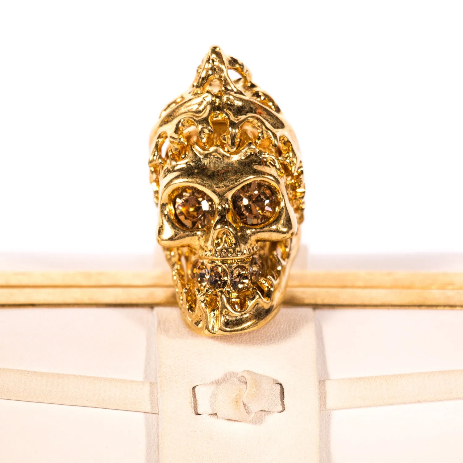Alexander McQueen Skull Box Clutch