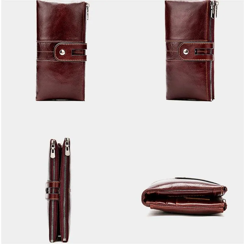 Anti-Theft RFID Blocking Vintage Cash Cards Wallets For Women