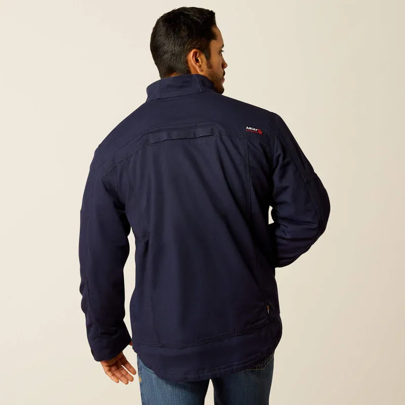Ariat Men's Flame Resistant DuraLight Cordura Canvas Field Jacket Navy - 10052715
