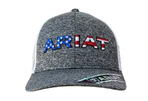ARIAT MNS EMBRDRD USA GRY CAP