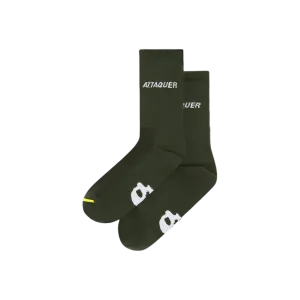 Attaquer All Day Sock Side Logo - Pine