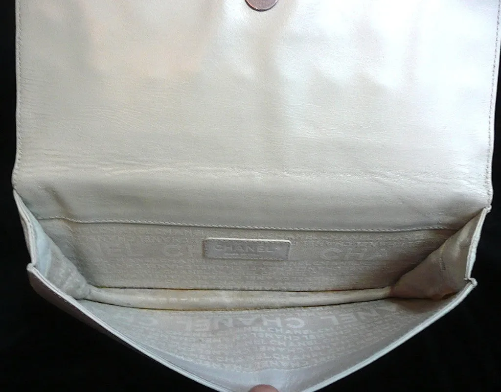 Authentic Chanel ONE OF A KIND HAUTE COUTURE RUNWAY Bone Keyboard Clutch