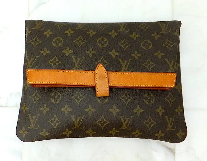 Authentic Louis Vuitton Monogram XL Envelope Clutch
