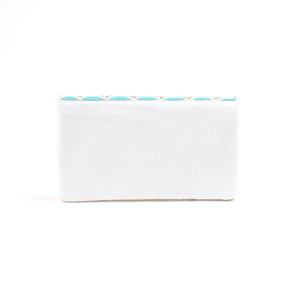 Beaded Flapover Clutch/Crossbody