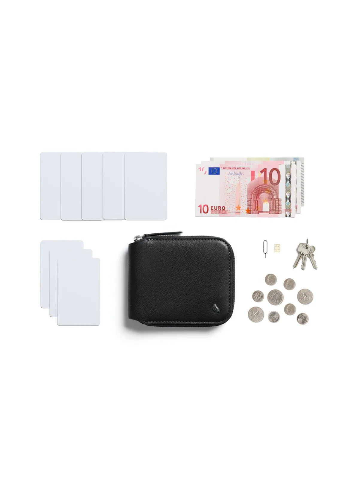 Bellroy Zip Wallet Obsidian RFID