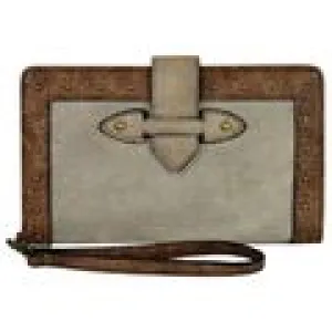 BG2114516W Wallet - Justin - Open Face Brown w/Metallic