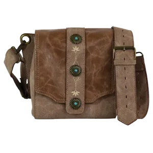 BG22000729 Catchfly Crossbody Taupe w/Concho Buckle