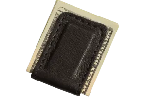 Black American Bison Men's Magnetic Money Clip
