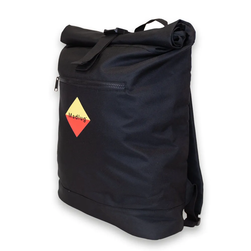 Black Roll-Top ECO Backpack