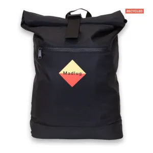 Black Roll-Top ECO Backpack