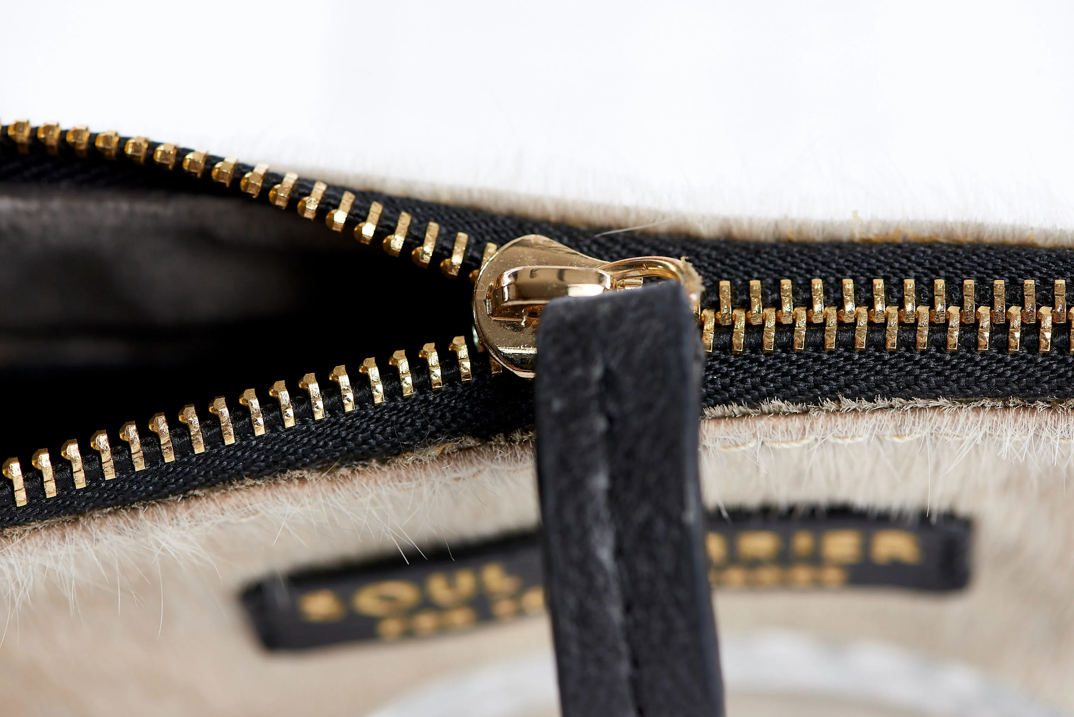 Blonde Cowhide Clutch