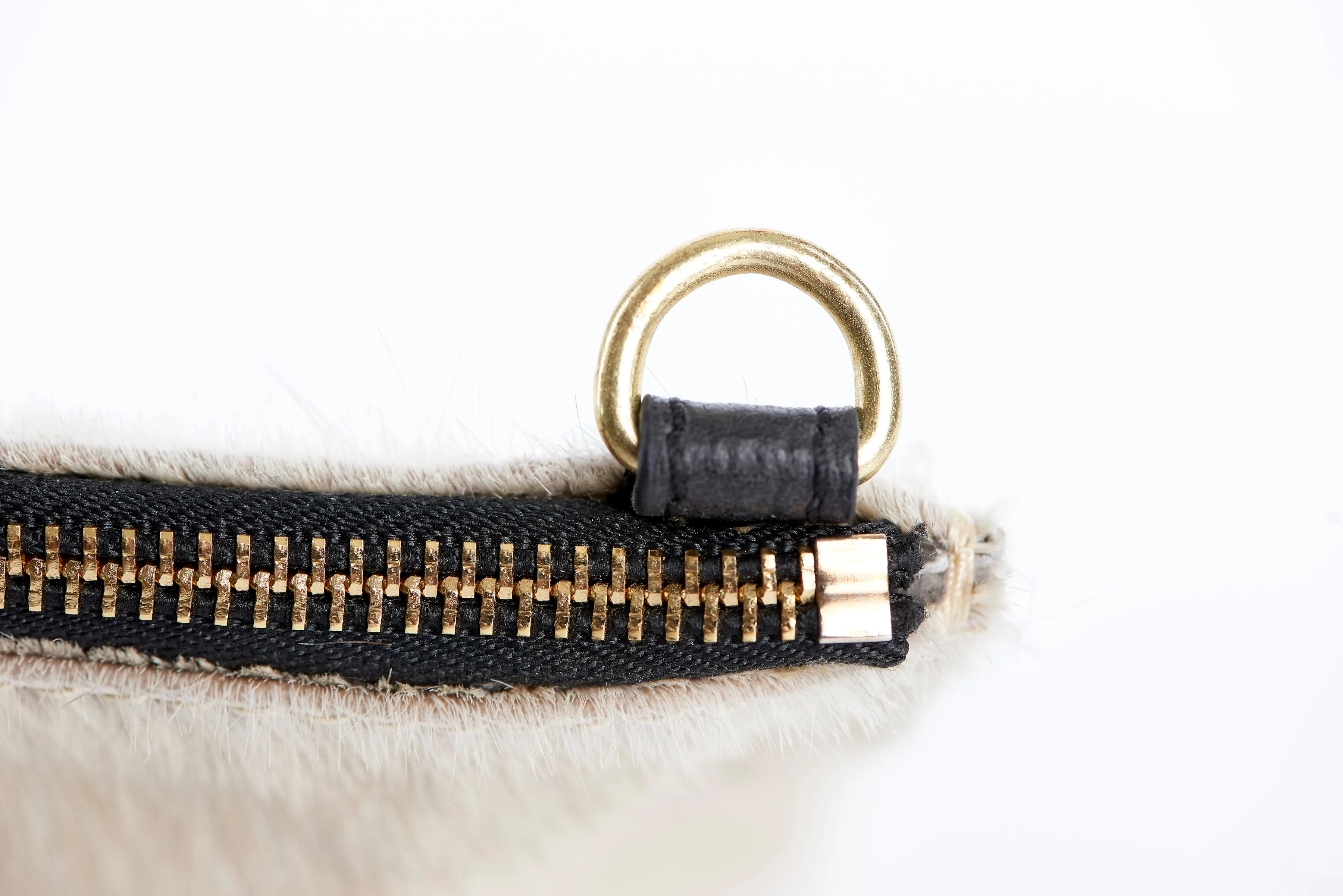 Blonde Cowhide Clutch