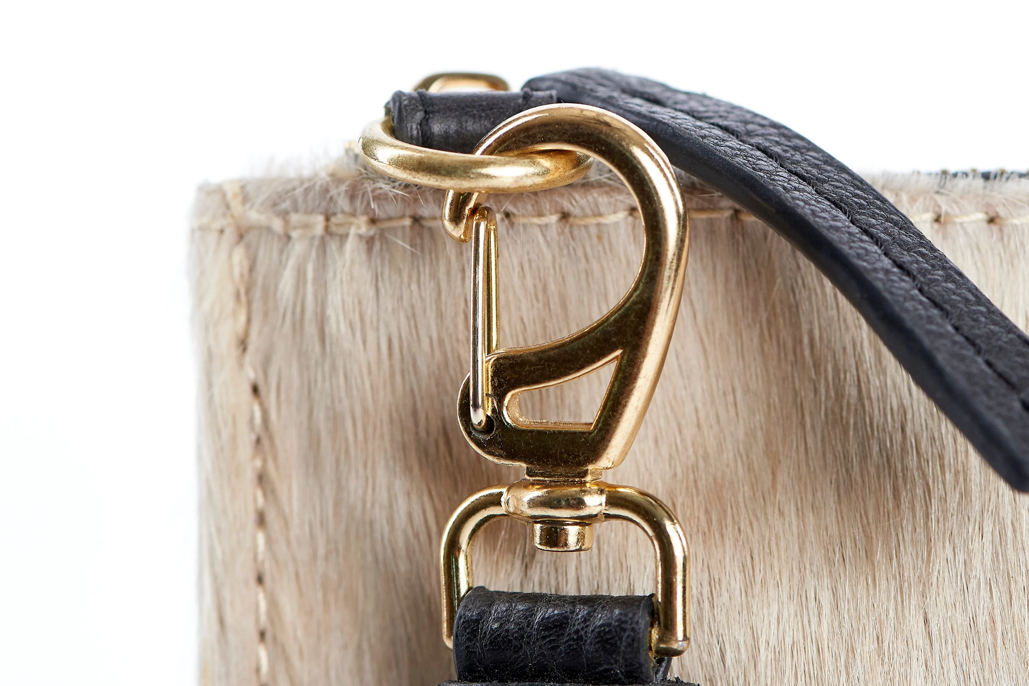 Blonde Cowhide Clutch