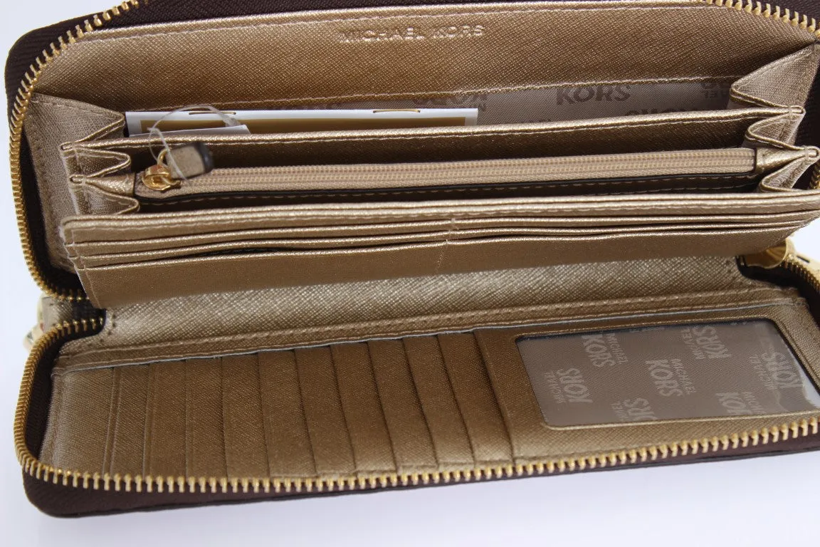 Brown ILLUSTRATIONS Travel Continental Wallet