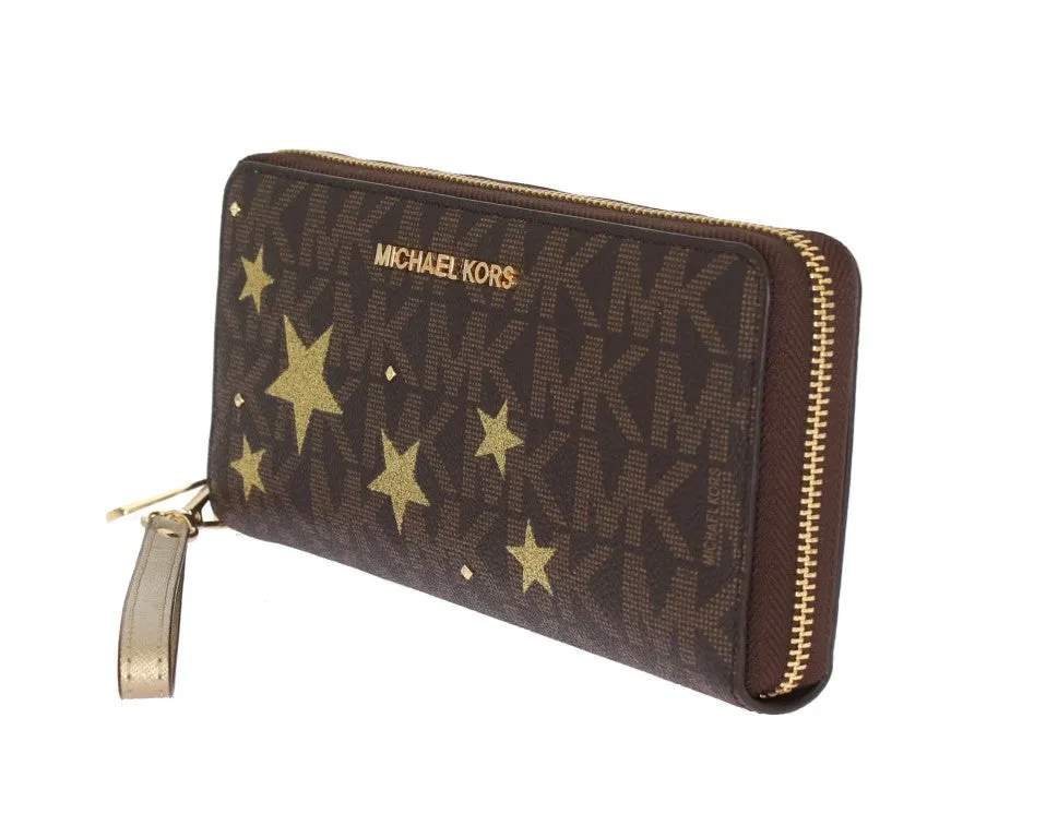 Brown ILLUSTRATIONS Travel Continental Wallet