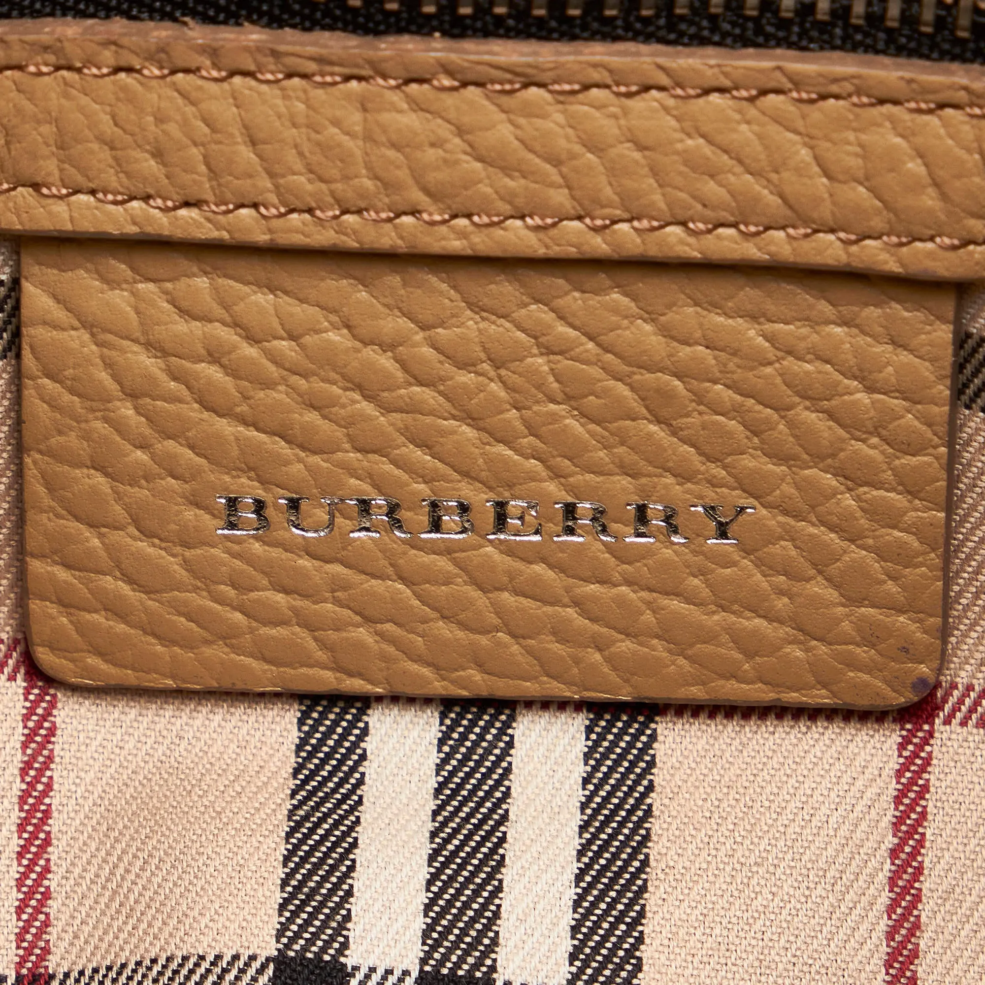 Burberry Brown Leather Shoulder Bag