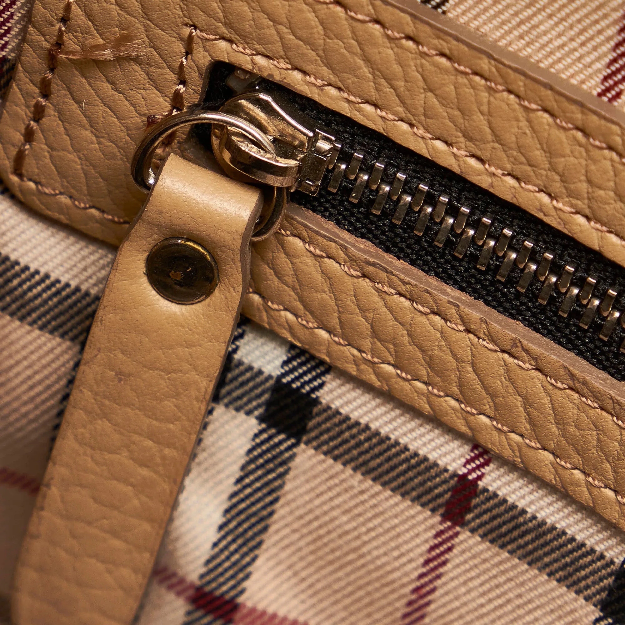 Burberry Brown Leather Shoulder Bag