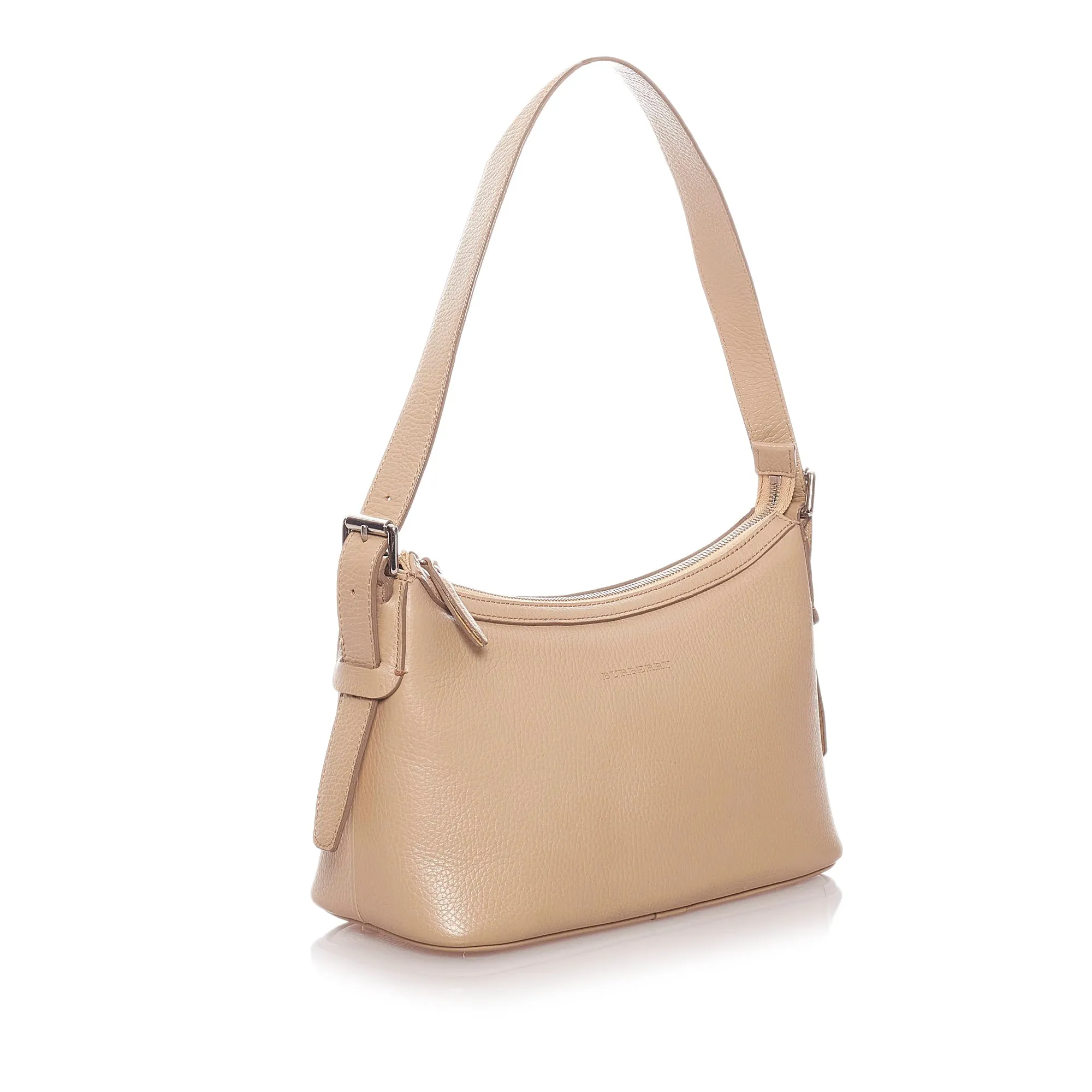 Burberry Brown Leather Shoulder Bag