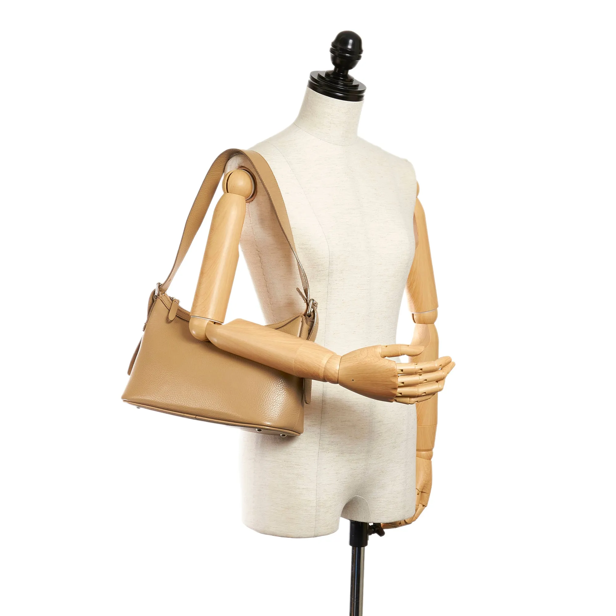 Burberry Brown Leather Shoulder Bag