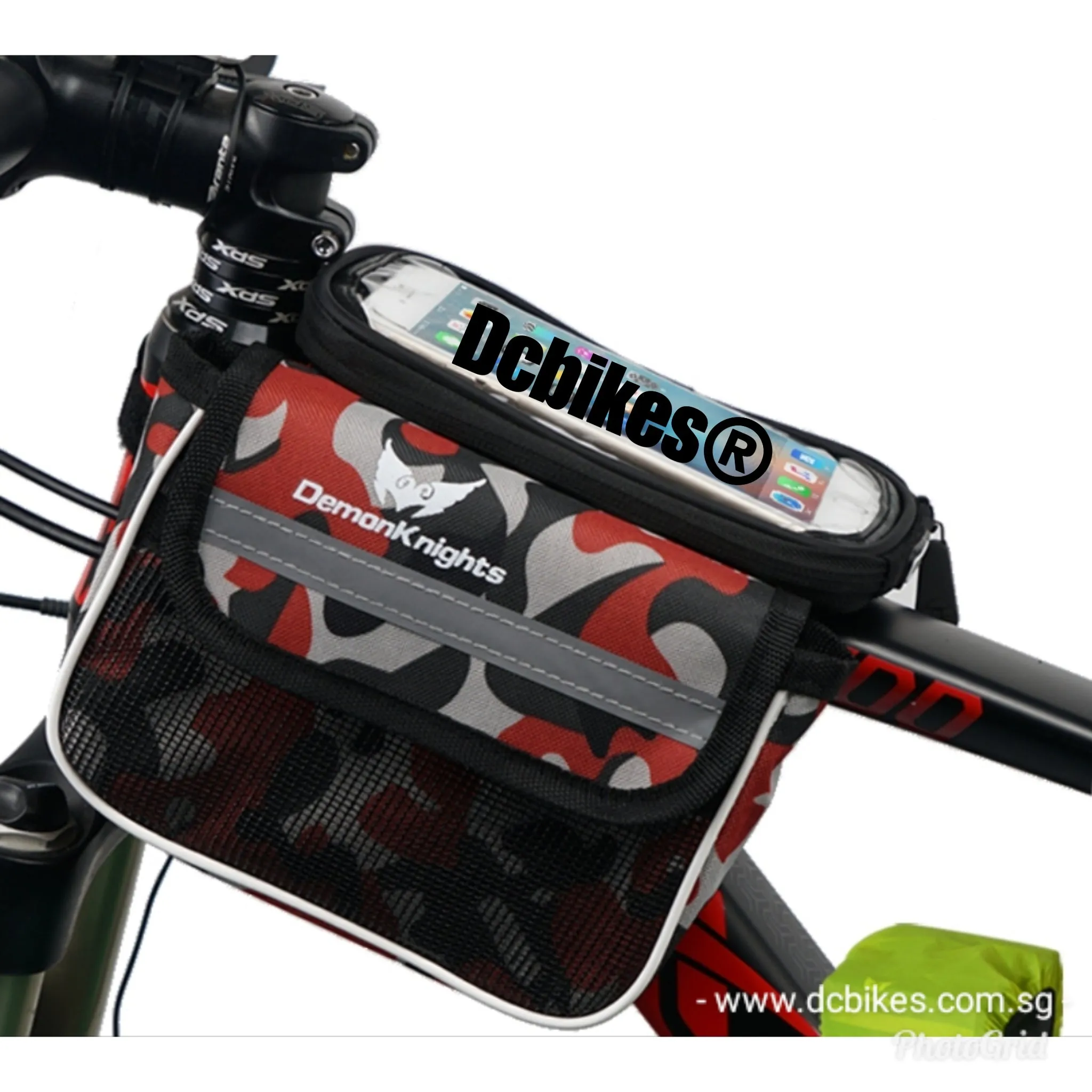 Camouflage Top Tube Frame Handphone Hp Holder Pouch   Rain Cover