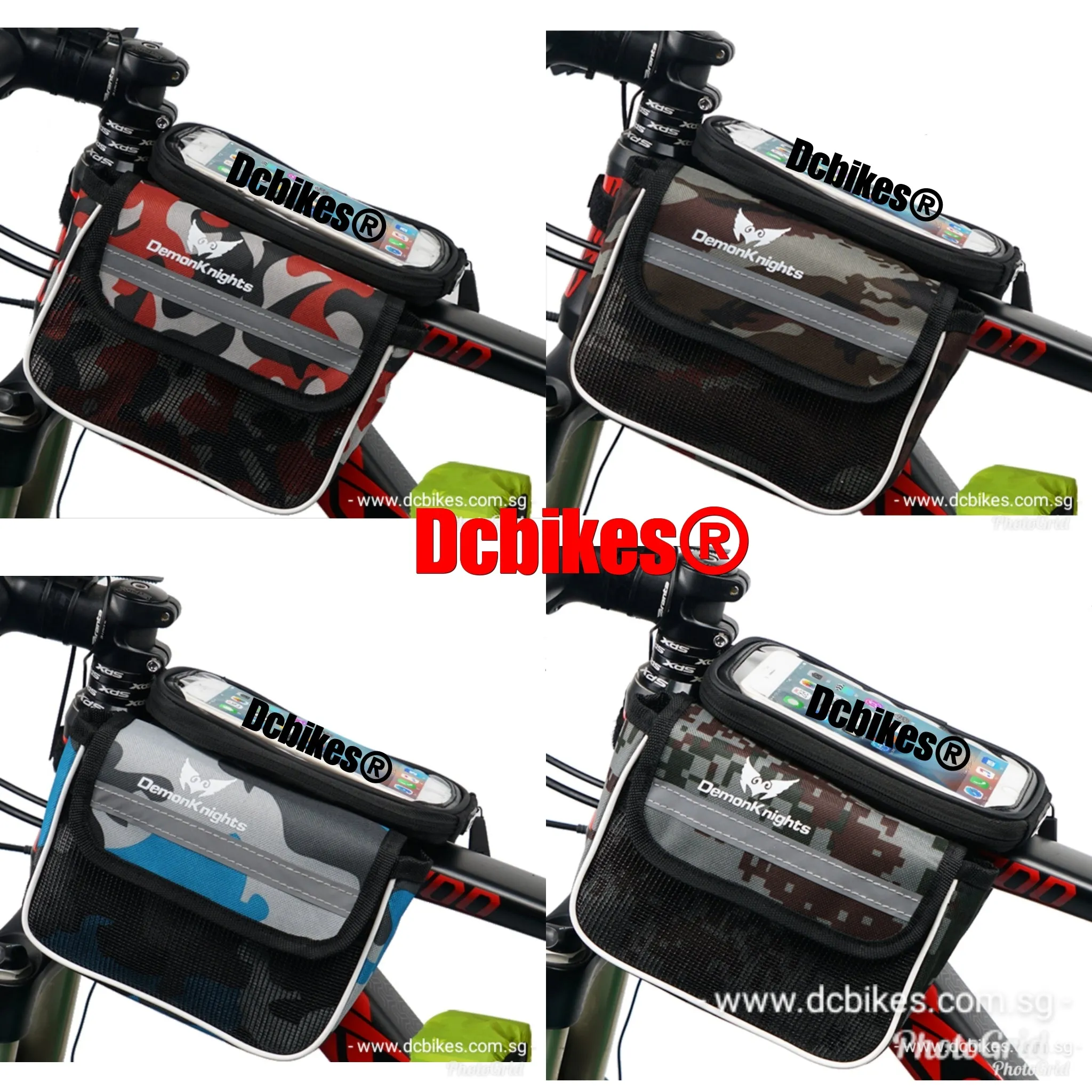 Camouflage Top Tube Frame Handphone Hp Holder Pouch   Rain Cover