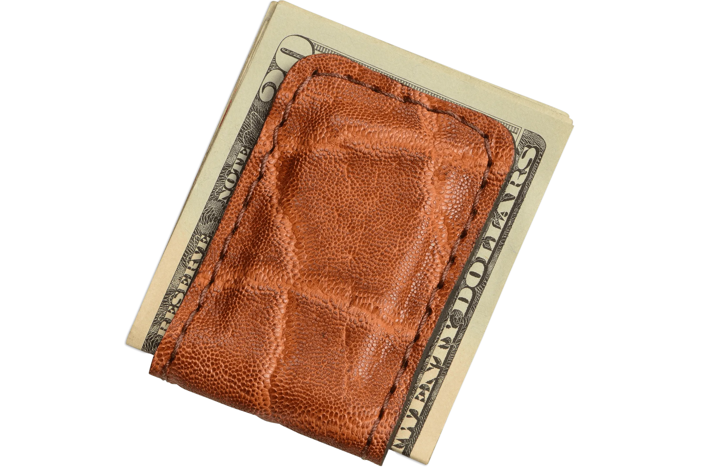 Caramel Brown Elephant Men's Magnetic Money Clip