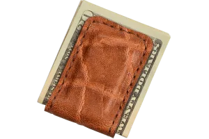 Caramel Brown Elephant Men's Magnetic Money Clip