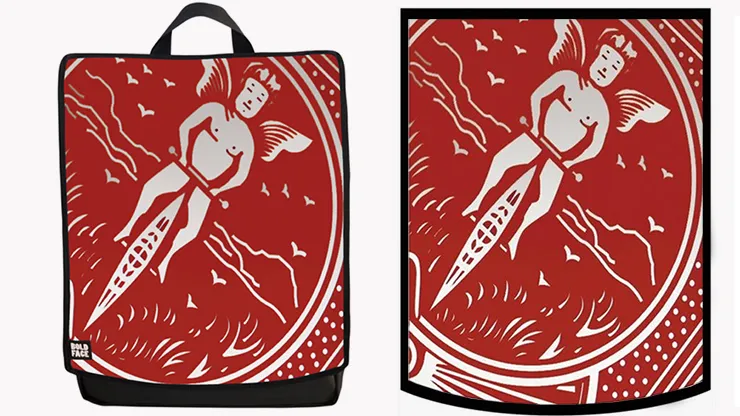 CARD Backpack (Red) by Paul Romhany and BOLDFACE