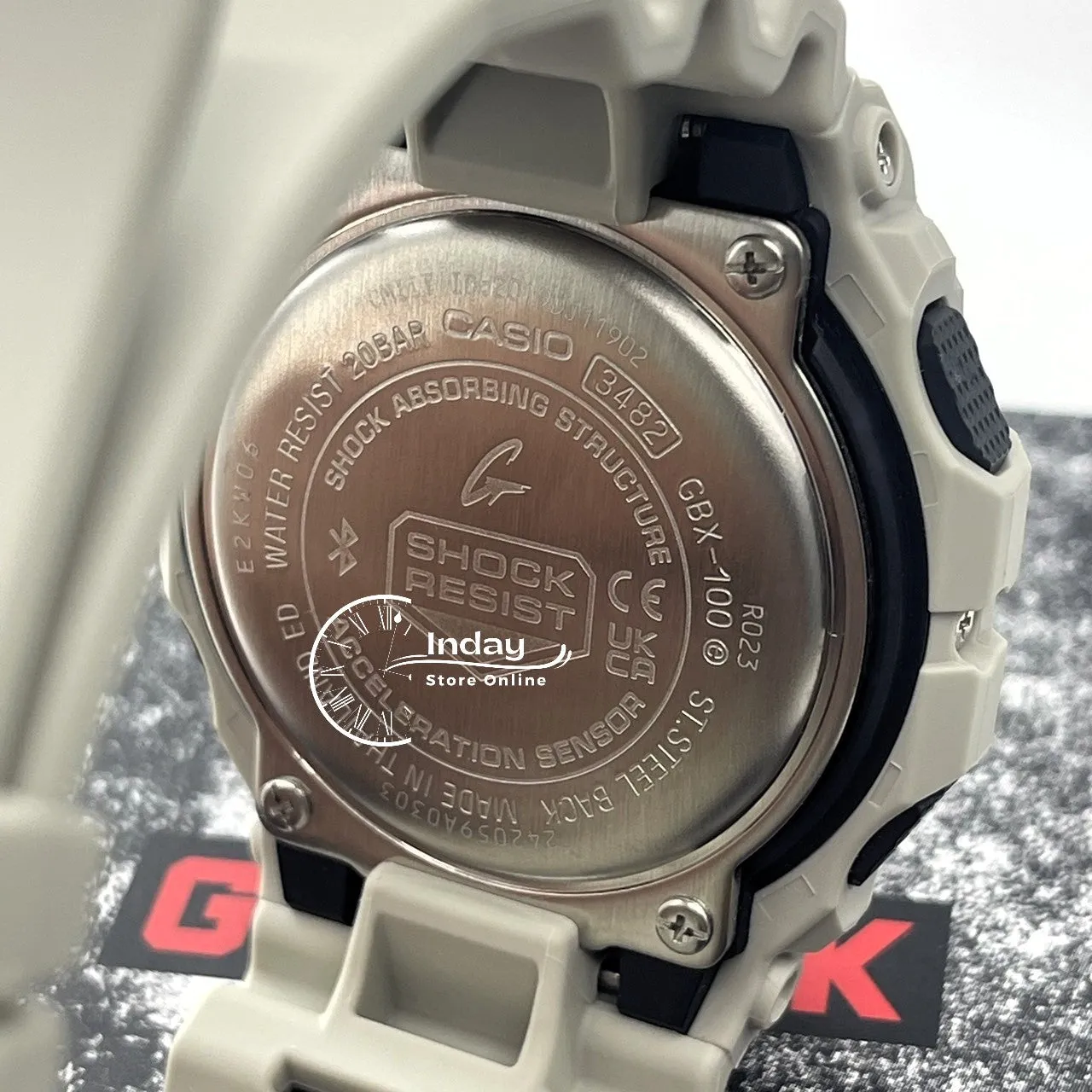 Casio G-Shock G-Lide Men's Watch GBX-100-8 Shock Resistant Mineral Glass Mobile Link Bluetooth