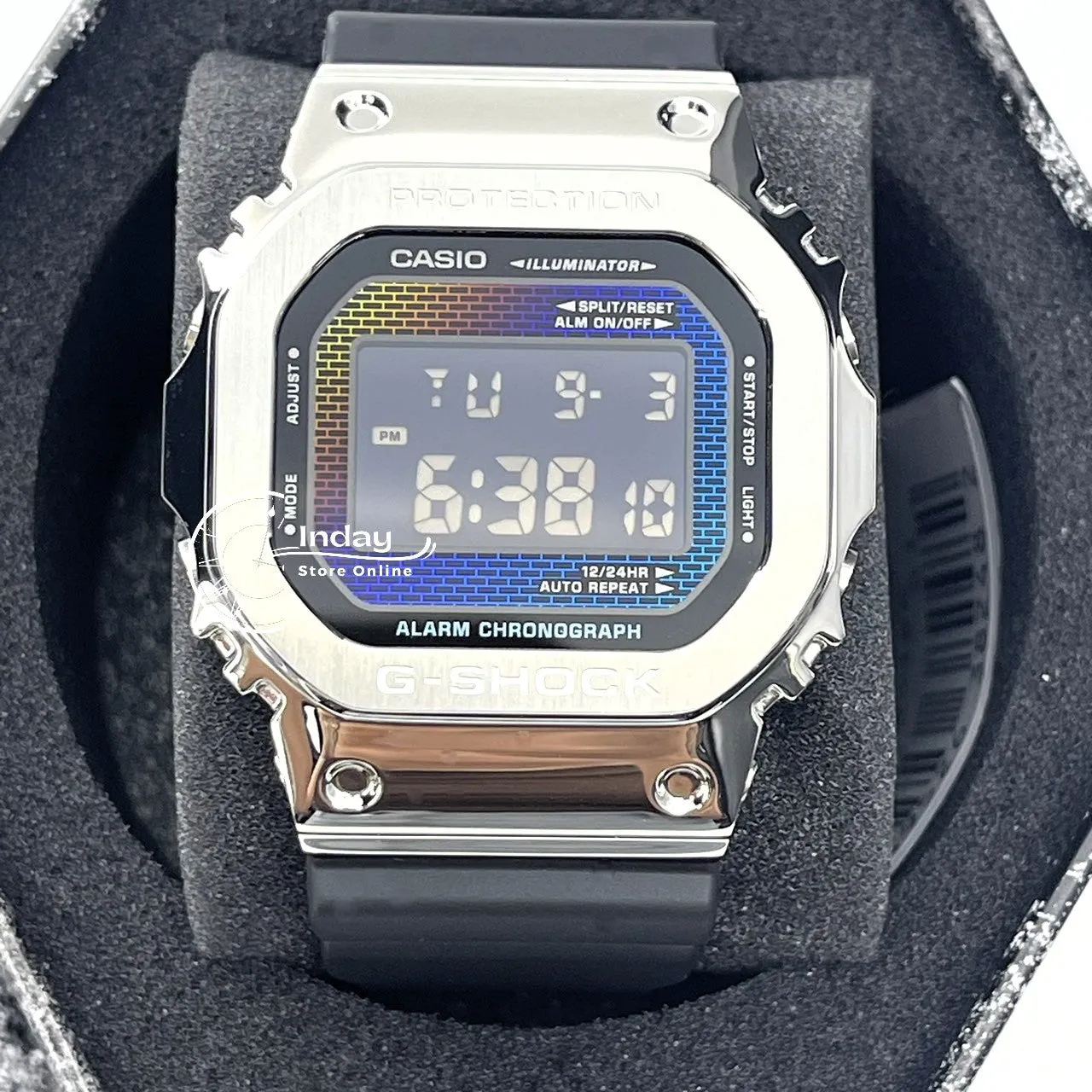 Casio G-Shock G-Steel Men's Watch GM-5600RW-1 Bio-based Resin Band Shock Resistant Mineral Glass Battery Life 5-Years
