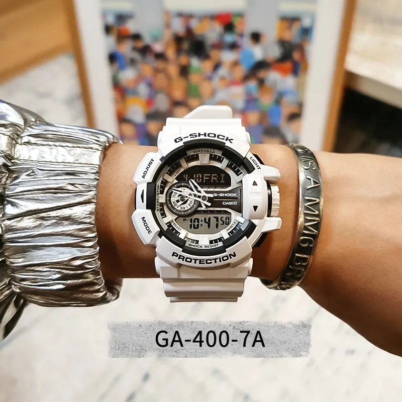 Casio G-Shock Men's Digital White Strap Watch