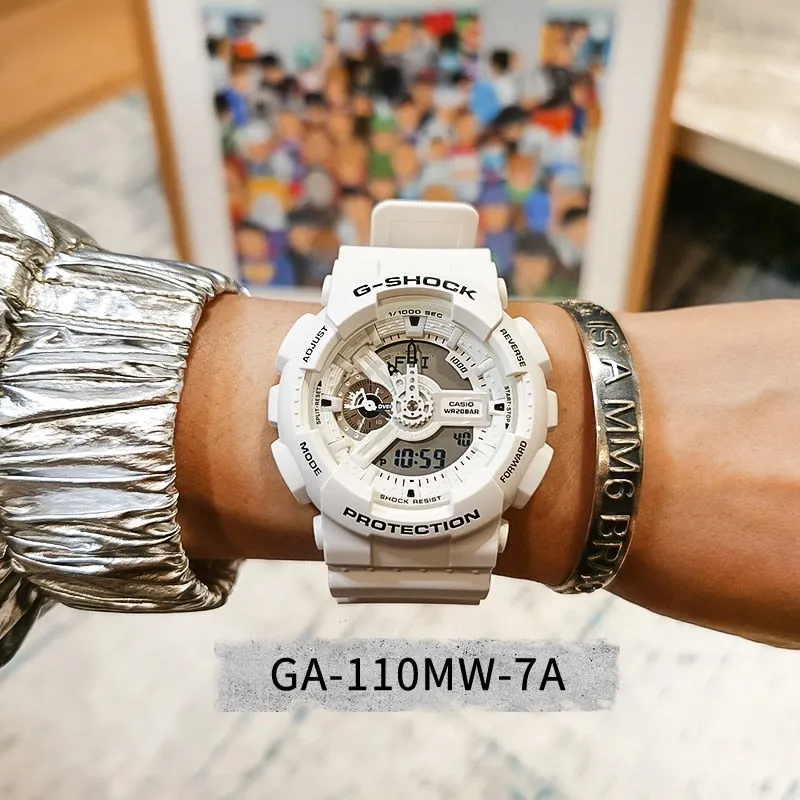Casio G-Shock Men's Digital White Strap Watch