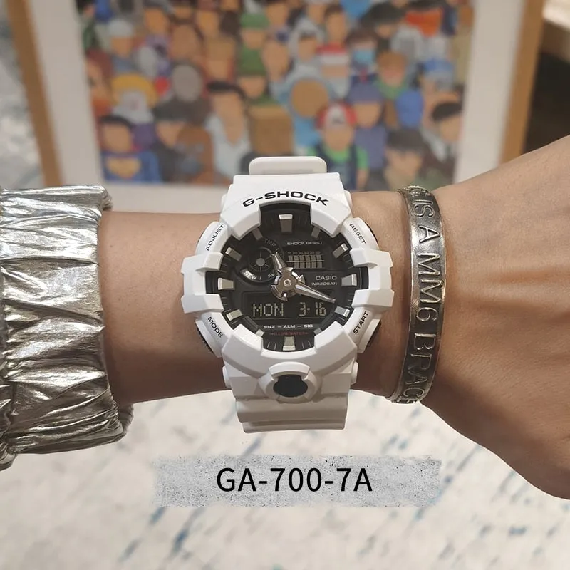 Casio G-Shock Men's Digital White Strap Watch