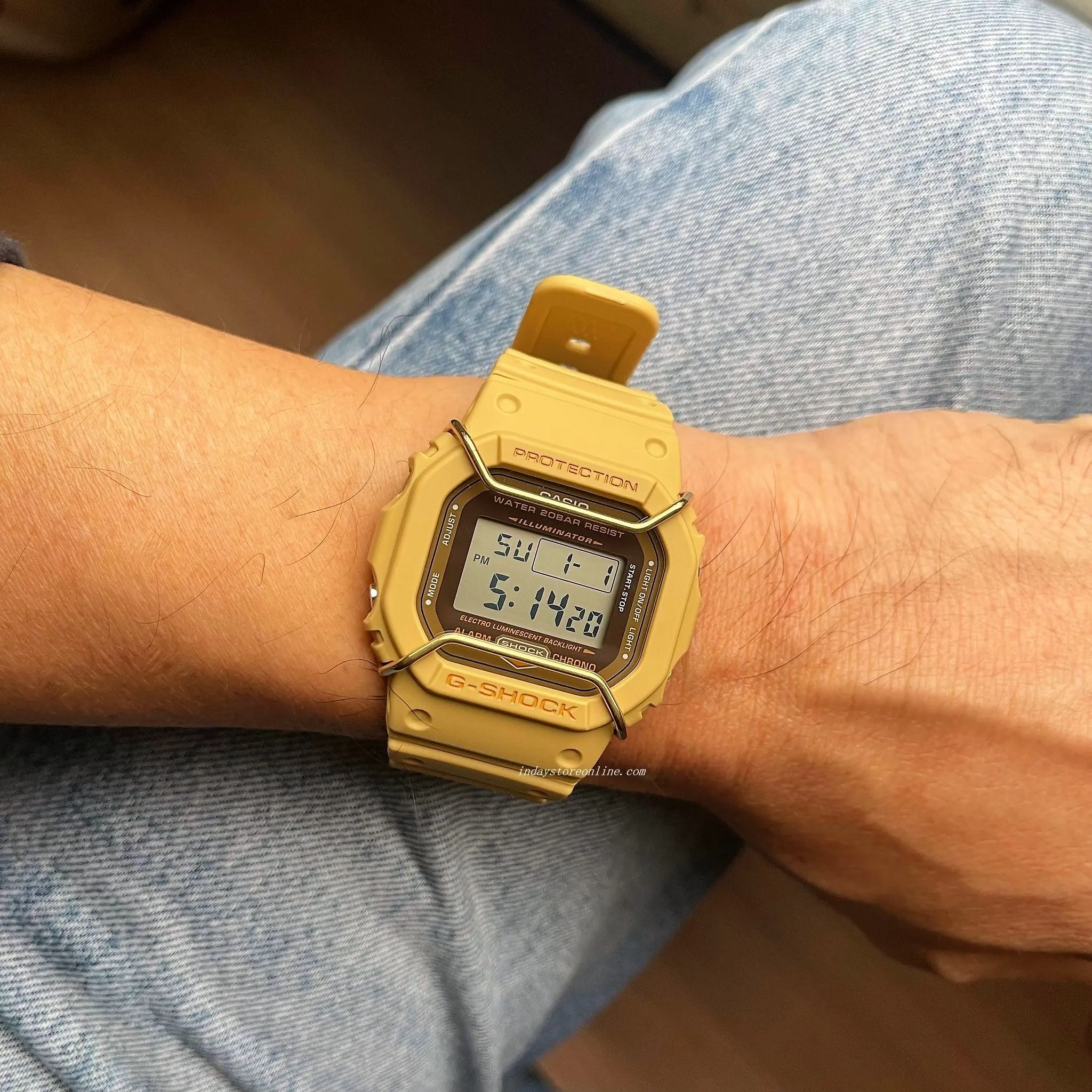 Casio G-Shock Men's Watch DW-5600PT-5 Digital 5600 Series Monochromatic Color Matte Finish