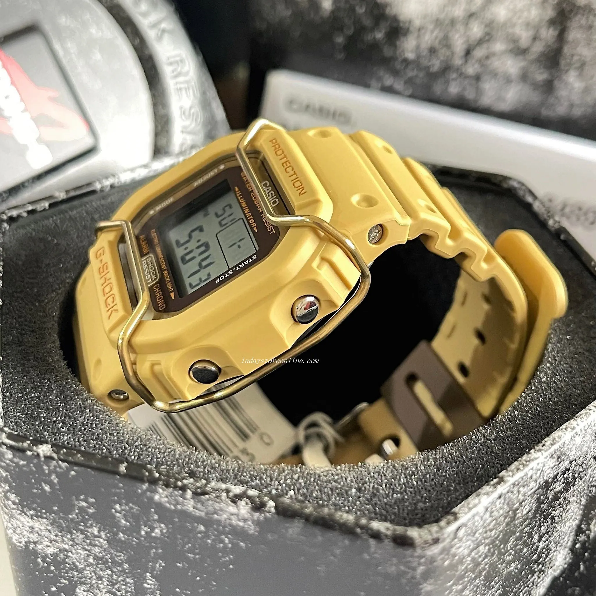 Casio G-Shock Men's Watch DW-5600PT-5 Digital 5600 Series Monochromatic Color Matte Finish
