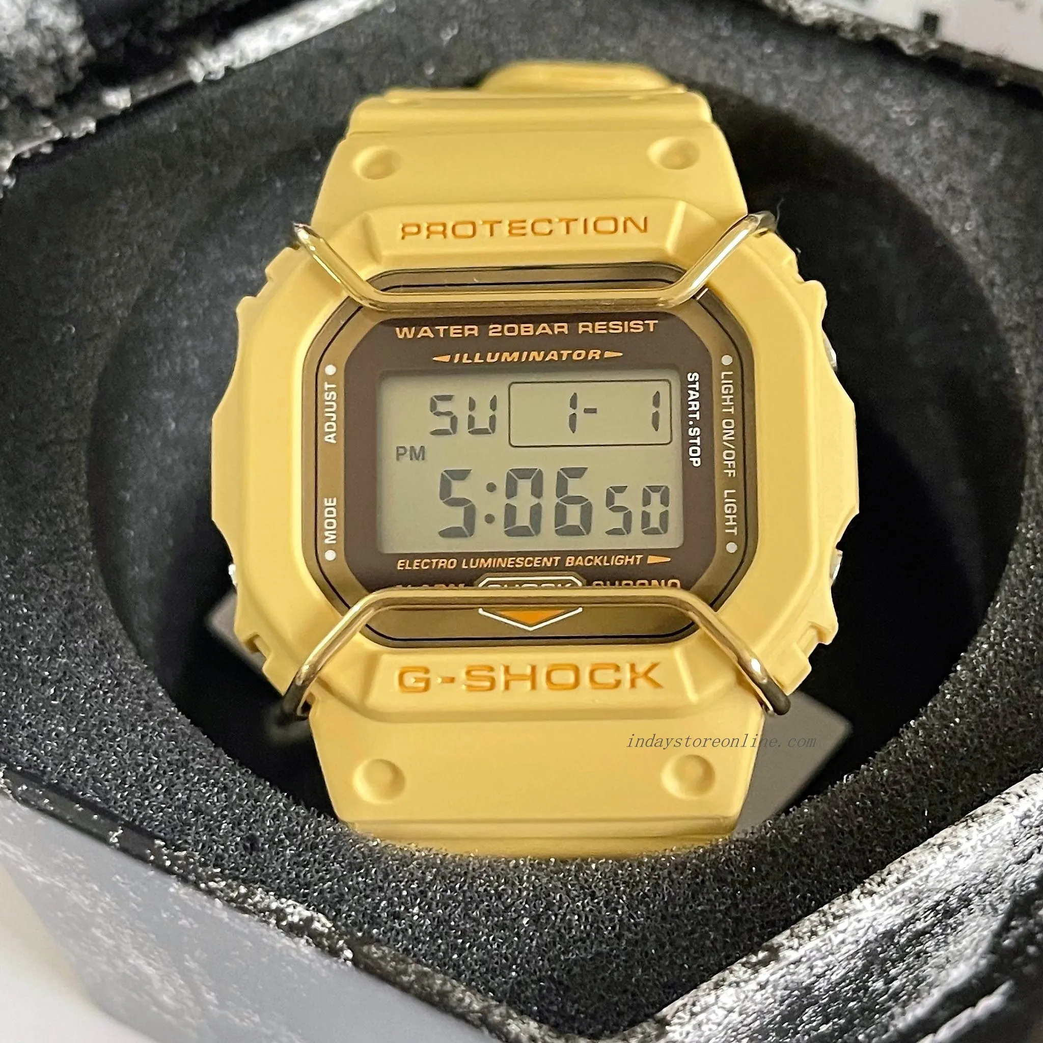 Casio G-Shock Men's Watch DW-5600PT-5 Digital 5600 Series Monochromatic Color Matte Finish