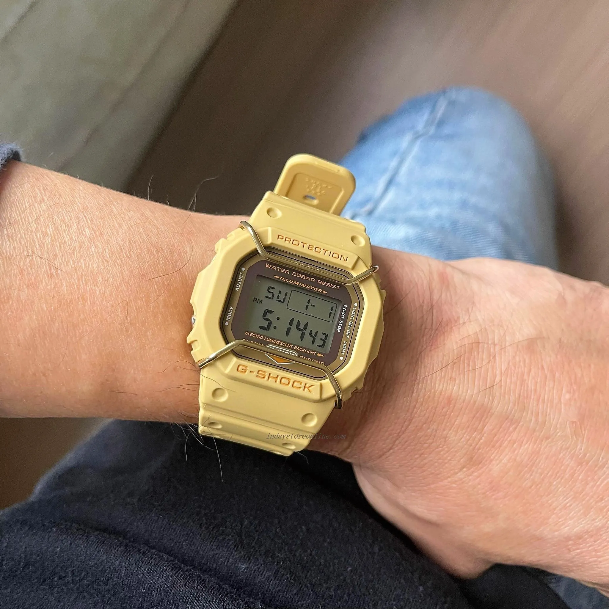 Casio G-Shock Men's Watch DW-5600PT-5 Digital 5600 Series Monochromatic Color Matte Finish