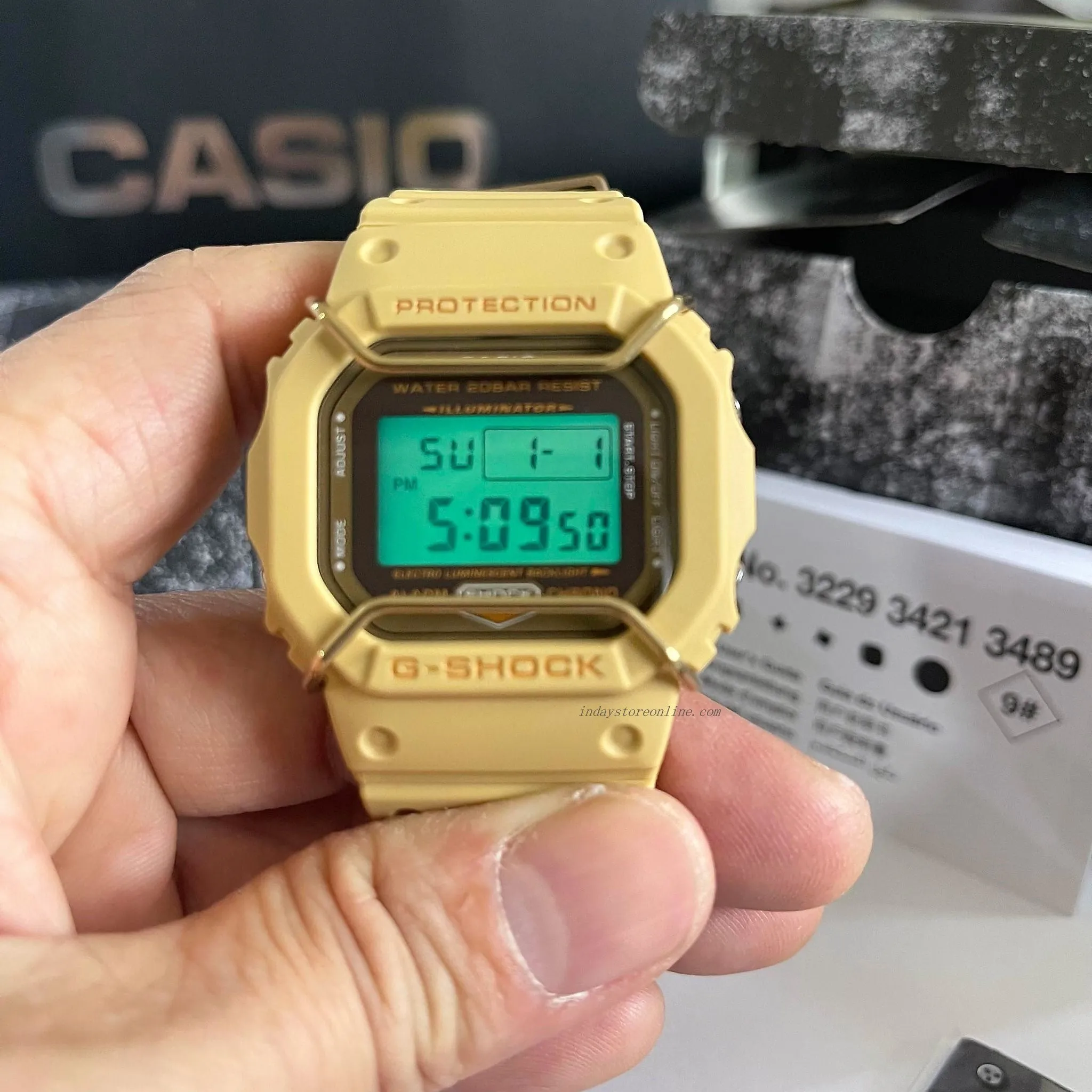 Casio G-Shock Men's Watch DW-5600PT-5 Digital 5600 Series Monochromatic Color Matte Finish