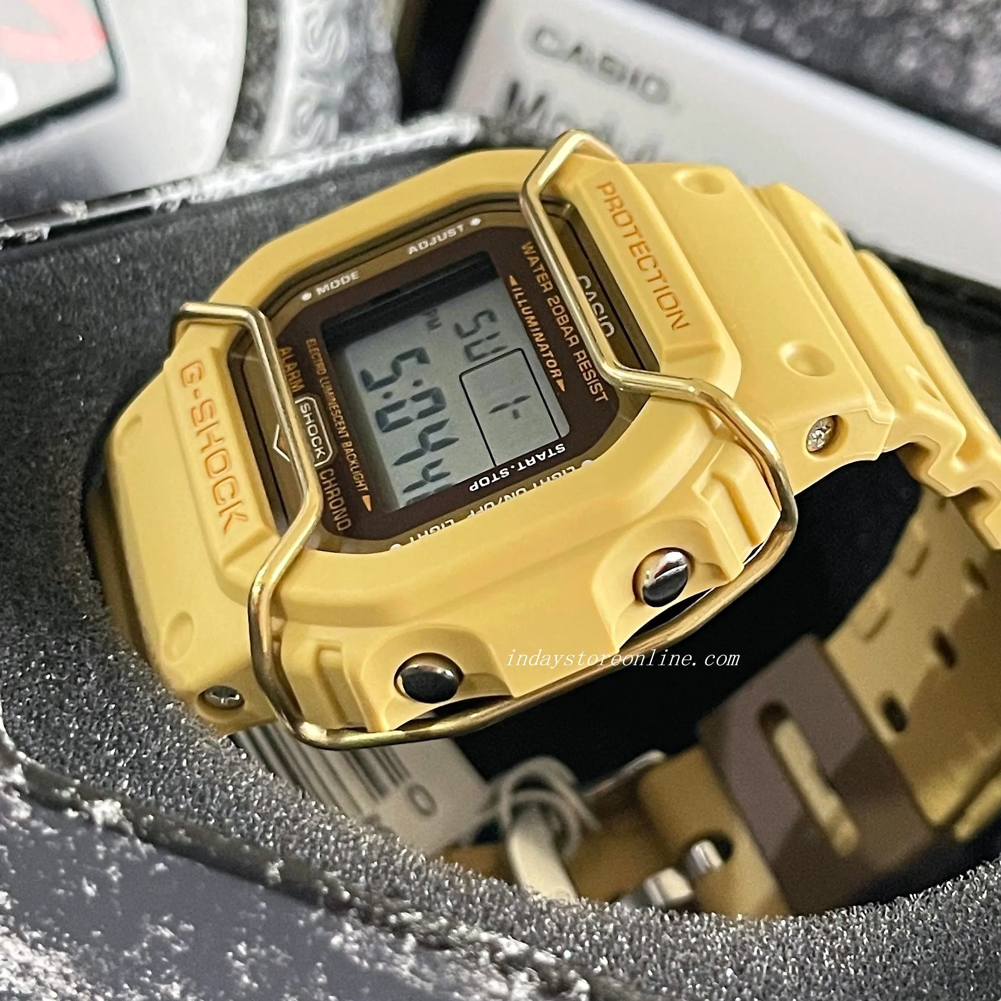Casio G-Shock Men's Watch DW-5600PT-5 Digital 5600 Series Monochromatic Color Matte Finish