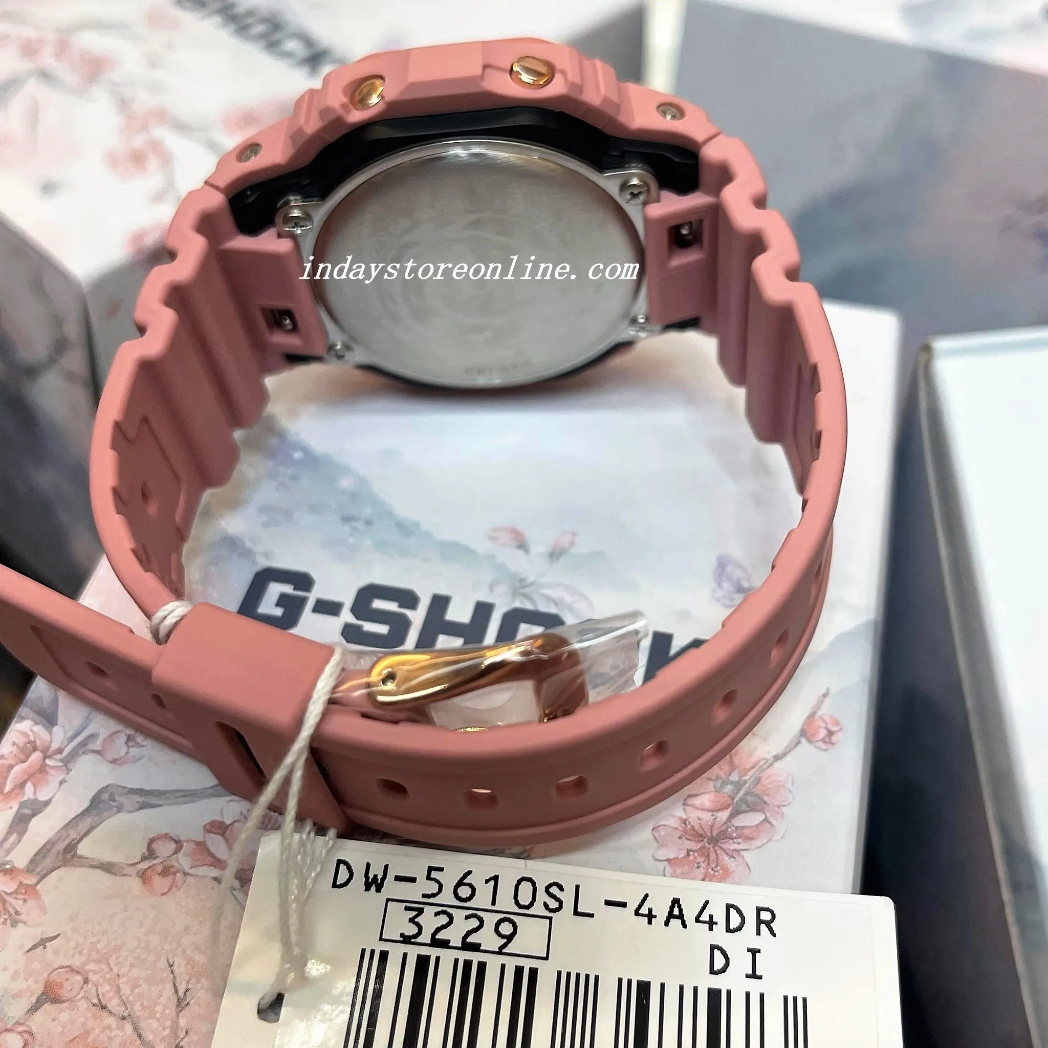 Casio G-Shock Men's Watch DW-5610SL-4A4 Digital 5600 Series Garden Pink Hues Look
