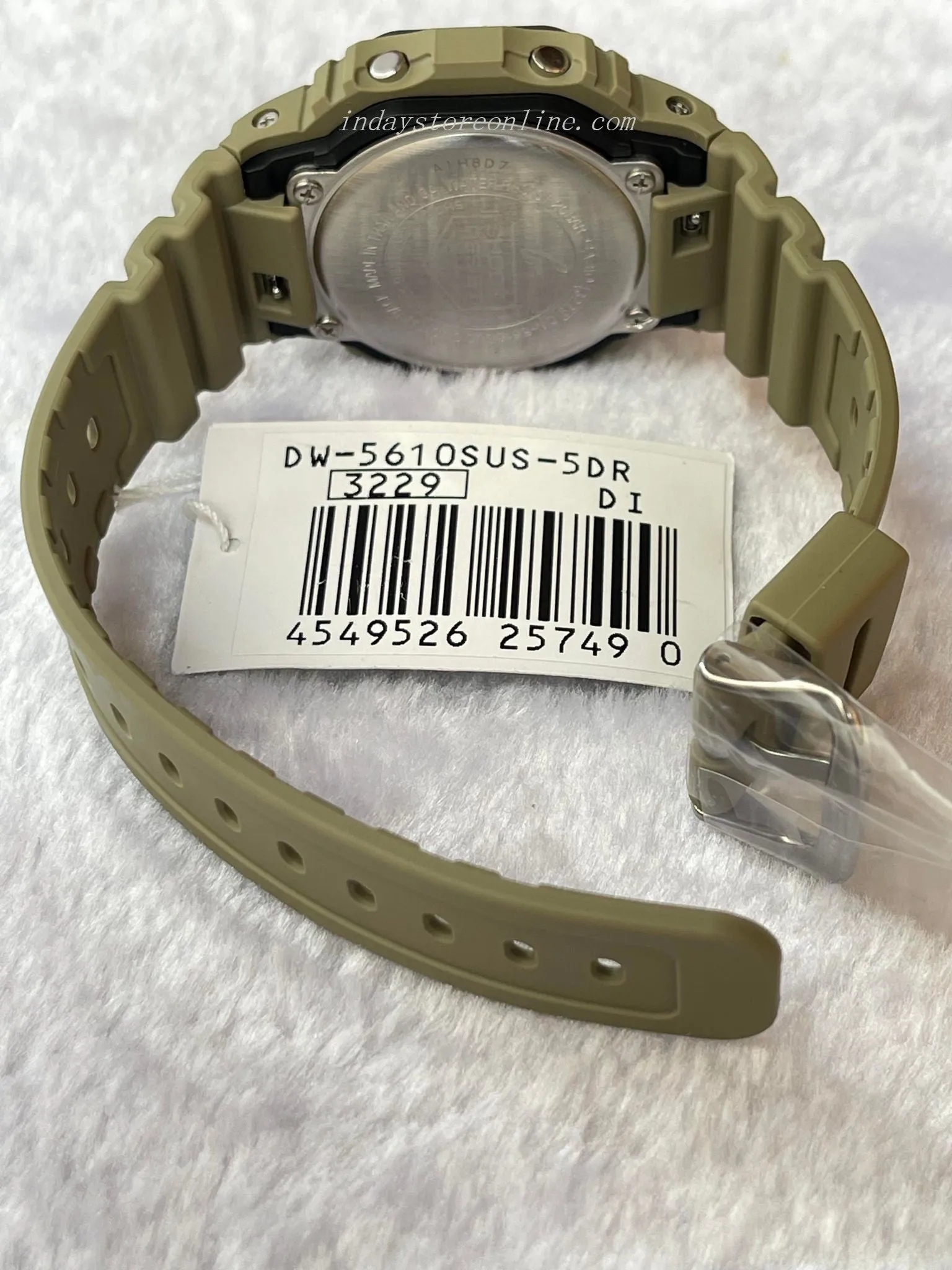 Casio G-Shock Men's Watch DW-5610SUS-5 Digital 5600 Series Cloth Band Shock Resistant Mineral Glass