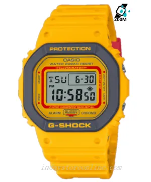 Casio G-Shock Men's Watch DW-5610Y-9 Digital 5600 Series 90s-Inspired Colorful Sporty G-Shock