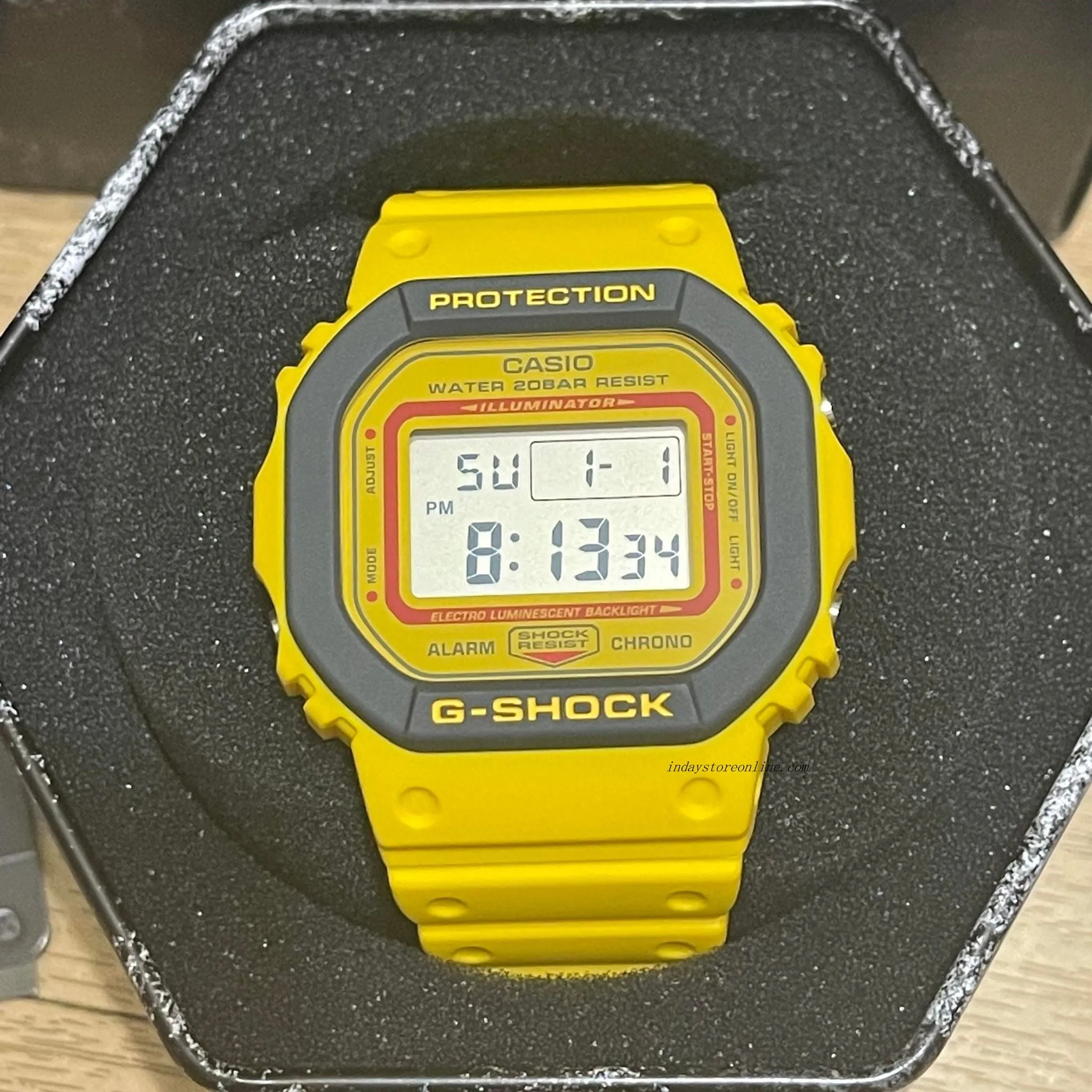 Casio G-Shock Men's Watch DW-5610Y-9 Digital 5600 Series 90s-Inspired Colorful Sporty G-Shock