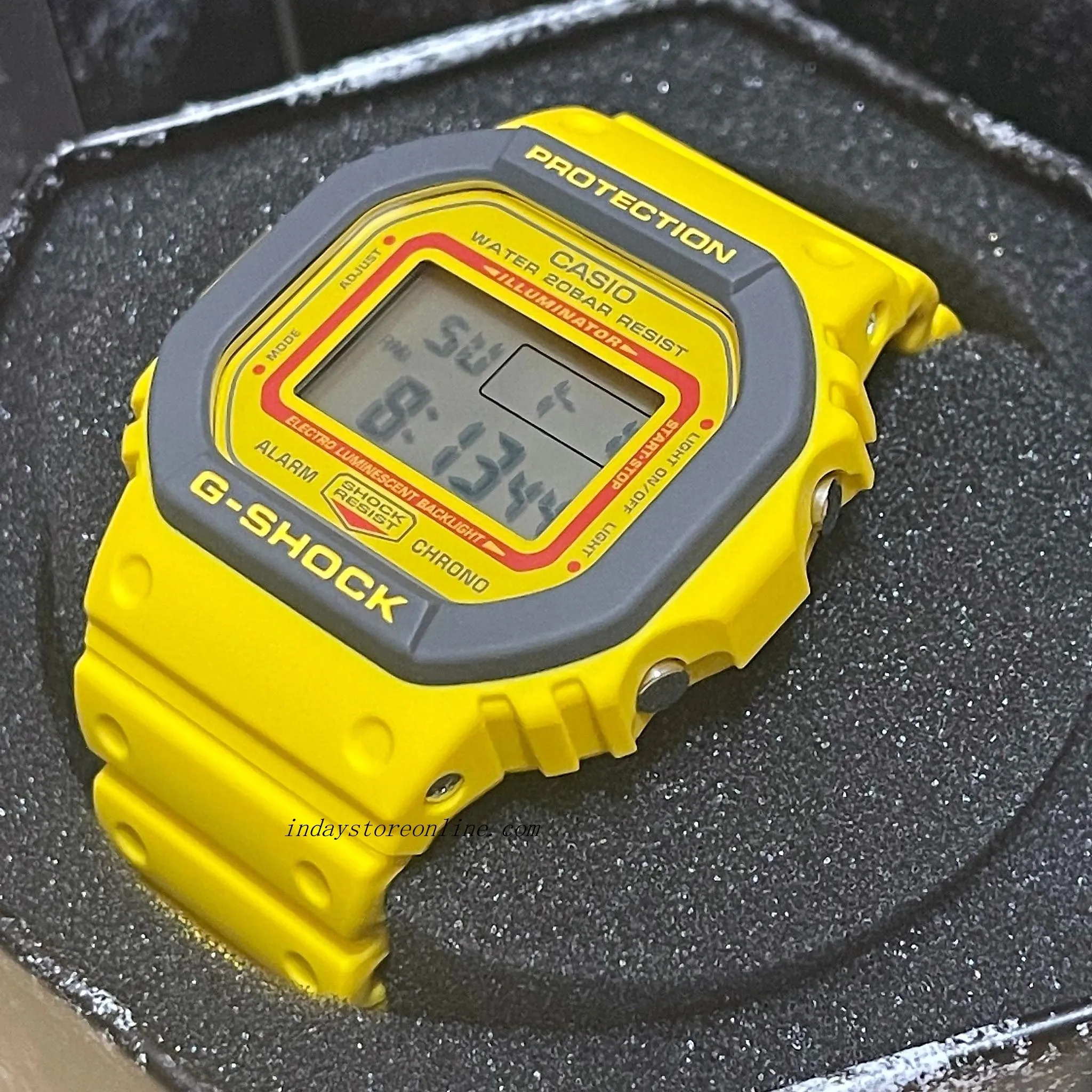 Casio G-Shock Men's Watch DW-5610Y-9 Digital 5600 Series 90s-Inspired Colorful Sporty G-Shock