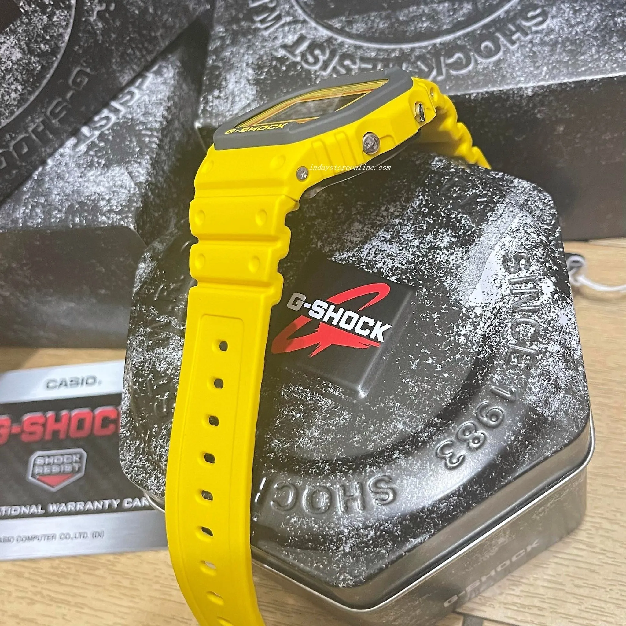 Casio G-Shock Men's Watch DW-5610Y-9 Digital 5600 Series 90s-Inspired Colorful Sporty G-Shock