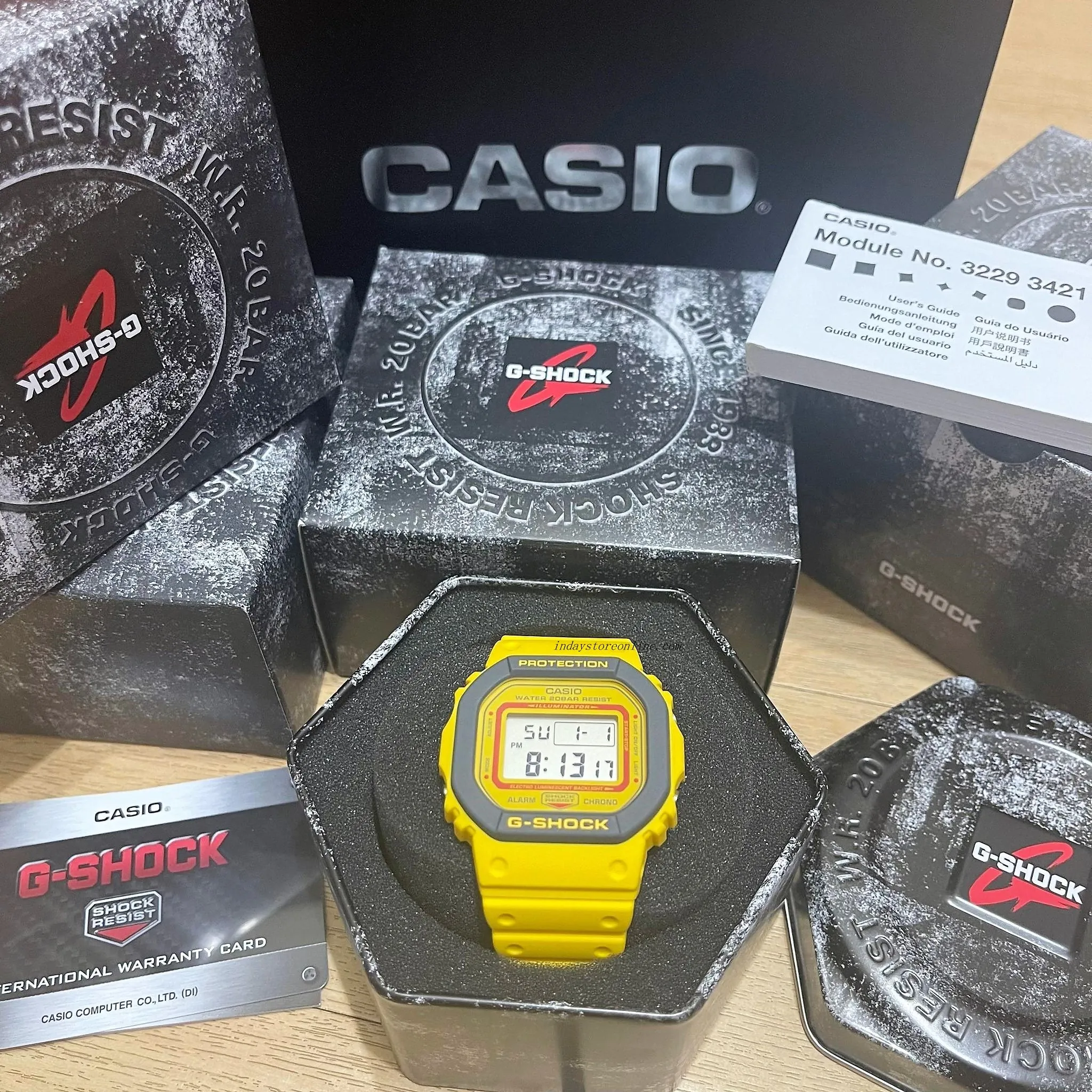 Casio G-Shock Men's Watch DW-5610Y-9 Digital 5600 Series 90s-Inspired Colorful Sporty G-Shock